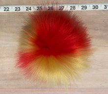 Load image into Gallery viewer, Jumbo Red Yellow Multi-Color Hat Pom, 6-Inch
