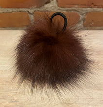 Load image into Gallery viewer, Cinnamon Recycled Fox Fur Pom, 4-inch

