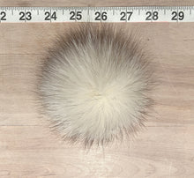 Load image into Gallery viewer, Ivory Blue Fox Fur Pom Pom, 3.5-Inch
