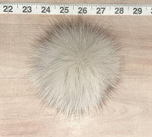 Load image into Gallery viewer, Blue Fox Fur Pom Pom, 3.5-Inch
