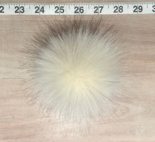 Load image into Gallery viewer, Ivory Fox Faux Fur Pom Pom, 3.5-Inch
