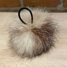 Load image into Gallery viewer, Beige and Cream Fox Fur Pom Pom, 3.5-Inch
