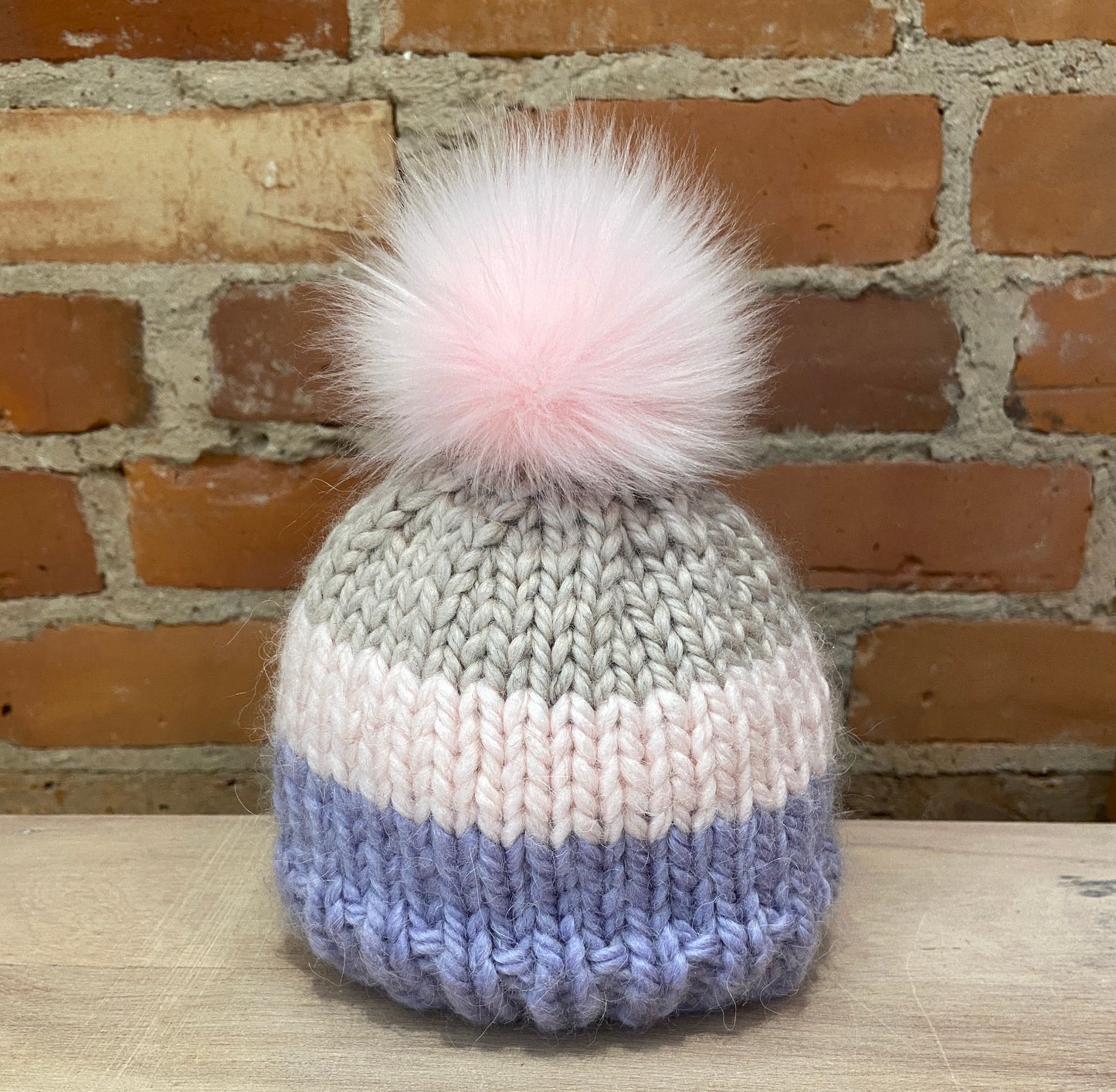 Bubblegum Pink Fox Faux Fur Pom, 3 Inch