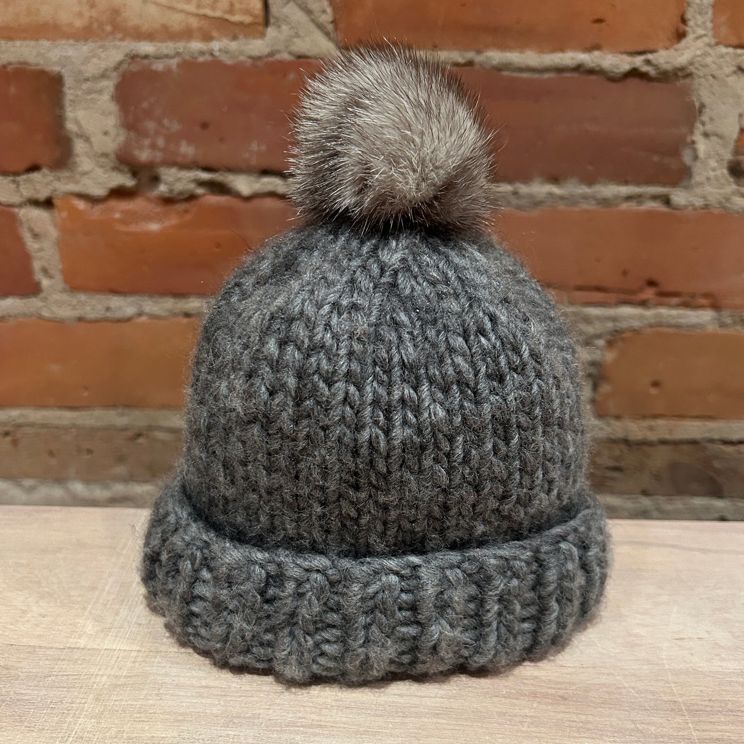 Grey Mink Pom, 2 Inch