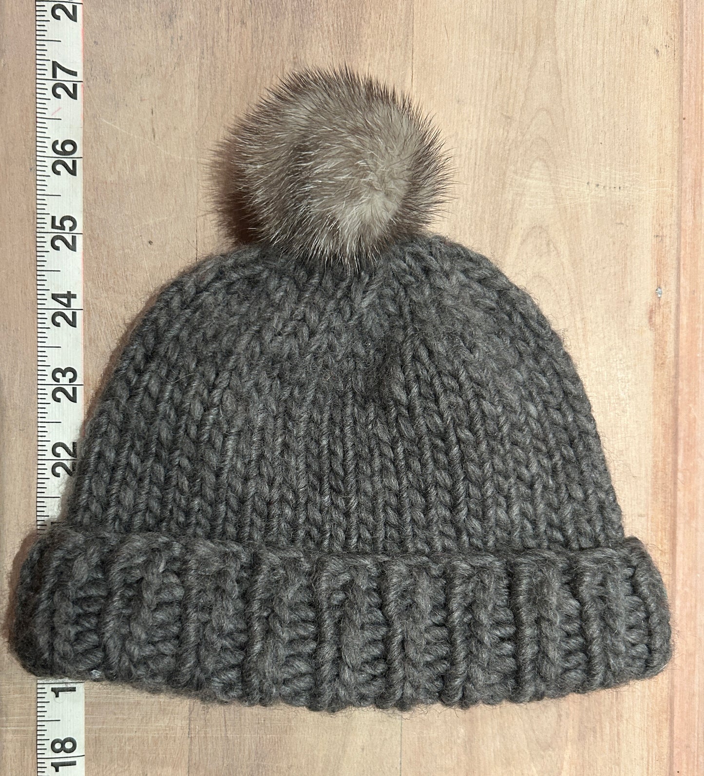 Grey Mink Pom, 2 Inch