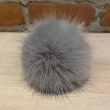 Load image into Gallery viewer, Mini Mink Faux Fur Pom Pom for Knit Baby Booties
