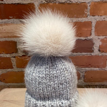 Load image into Gallery viewer, Ivory Fox Recycled Fur Small Pom Pom
