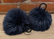Load image into Gallery viewer, Navy Blue Fur Pom Pom, 4.5-Inch
