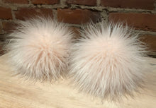 Load image into Gallery viewer, Pale Powder Peach Pink Faux Fur Pom Pom, 5-Inch
