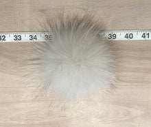 Load image into Gallery viewer, Small Fluffy Blue Fox Fur Pom Pom, 3.5-Inch
