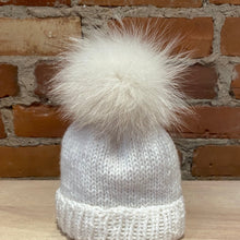 Load image into Gallery viewer, Recycled Fur Baby Hat Pom

