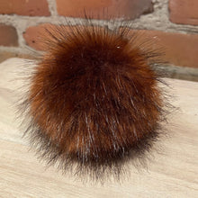 Load image into Gallery viewer, Red Raccoon Faux Fur Pom Pom
