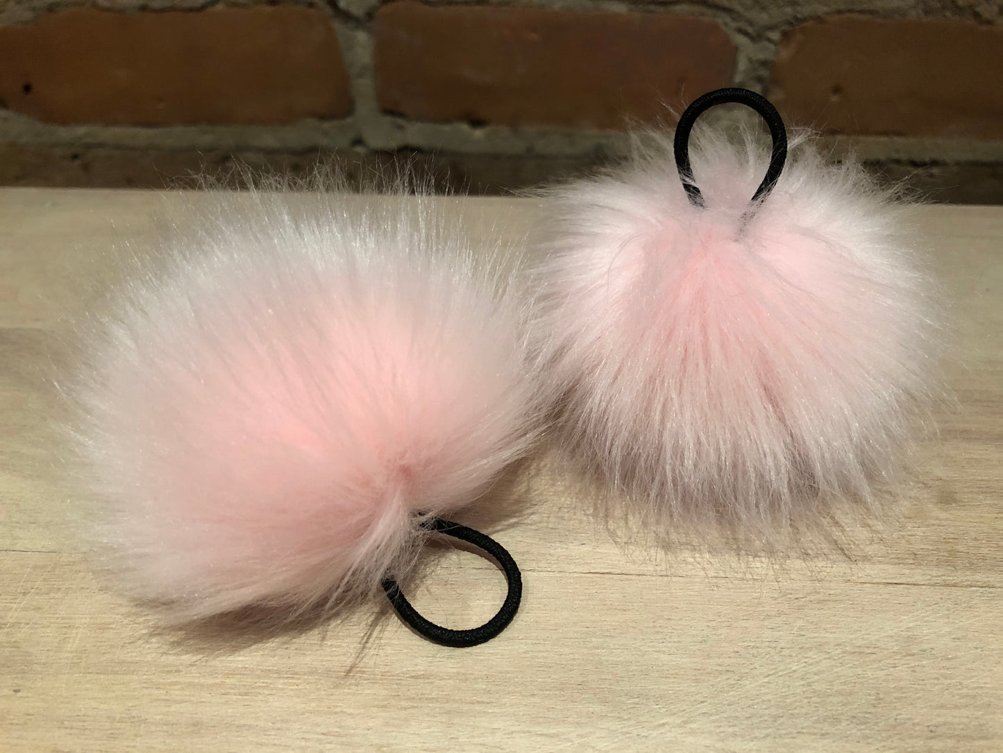 Bubblegum Pink Fox Faux Fur Pom, 3 Inch