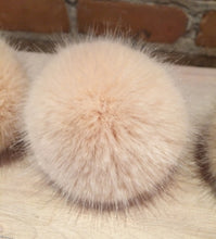 Load image into Gallery viewer, Peaches and Cream Mink Faux Fur Pom, 3.5-Inch
