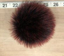 Load image into Gallery viewer, Small Burgundy Faux Fur Pom Pom, 3.5-Inch
