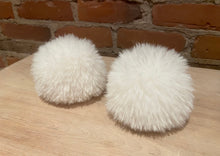 Load image into Gallery viewer, Cream White Faux Fur Pom Pom, 3.5-Inch
