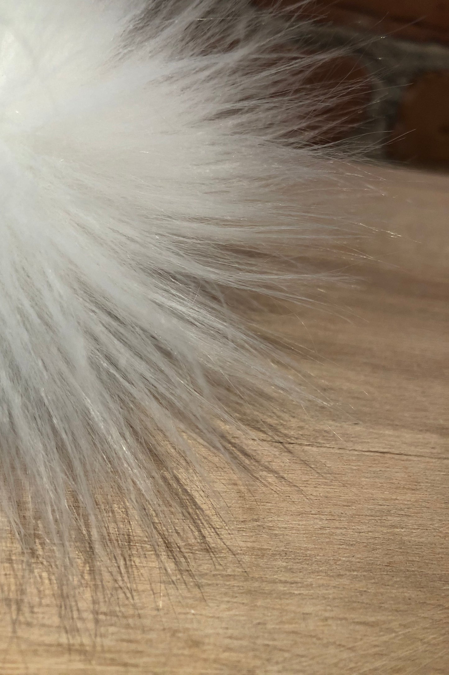 White Lamb Faux Fur Pom, 3.5 Inch