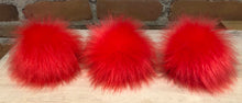 Load image into Gallery viewer, Coral Red Lipstick Faux Fur Pom Pom, 3.5-Inch
