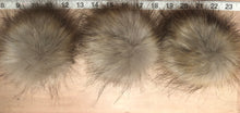 Load image into Gallery viewer, Grey Gold Coyote Faux Fur Pom Pom, 5-Inch
