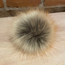 Load image into Gallery viewer, elle Faux Furs Golden Red Fox Handmade Hat Pom
