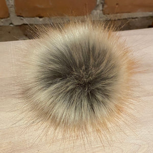 elle Faux Furs Golden Red Fox Handmade Hat Pom