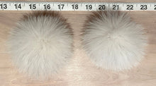 Load image into Gallery viewer, Small Ivory White Fox Fur Pom Pom, 3-Inch
