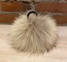 Load image into Gallery viewer, Beige Coyote Fur Pom Pom, 5-Inch
