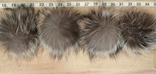 Load image into Gallery viewer, Silver Grey Fox Fur Pom Pom, 3-5-Inch
