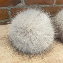 Load image into Gallery viewer, 4.5 Inch Beige Faux Fur Pom Pom with Pinkish Undertones
