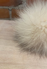 Load image into Gallery viewer, Custard Cream Fox Fur Pom Pom, 3.5 Inch
