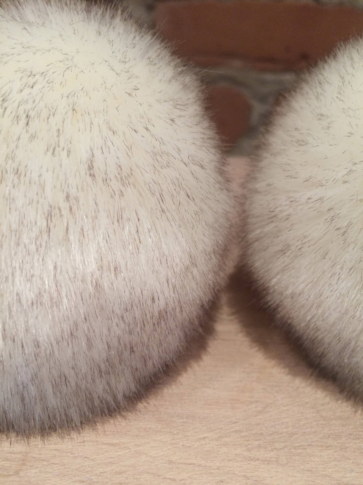 White Faux Fur Pom, 4 Inch