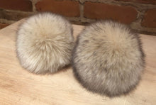 Load image into Gallery viewer, Creamy Beige Pom Pom with Dainty Black Fleck Accents
