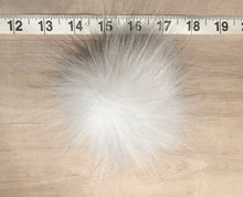 Load image into Gallery viewer, Snow White Faux Fox Fur Pom Pom, 3.5-Inch
