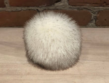 Load image into Gallery viewer, Ivory White Faux Chinchilla Fur Pom Pom
