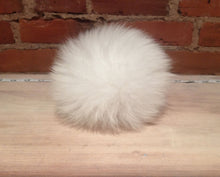 Load image into Gallery viewer, Jumbo Pure White Lamb Fur Pom Pom, 6-Inch
